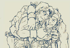 (Metal Slug 1) Concept art. Look at how good friends(tm) they are